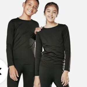 JOE FRESH BOY'S SIZE S 6 THERMAL PANTS & TOP BLACK NEW